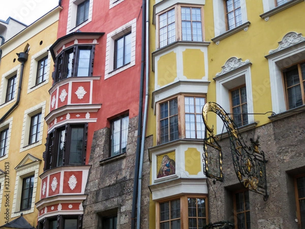 Obraz インスブルック旧市街の街並み　建物（オーストリア・チロル）