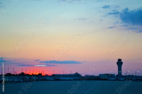 Obraz Sunset at the Airport