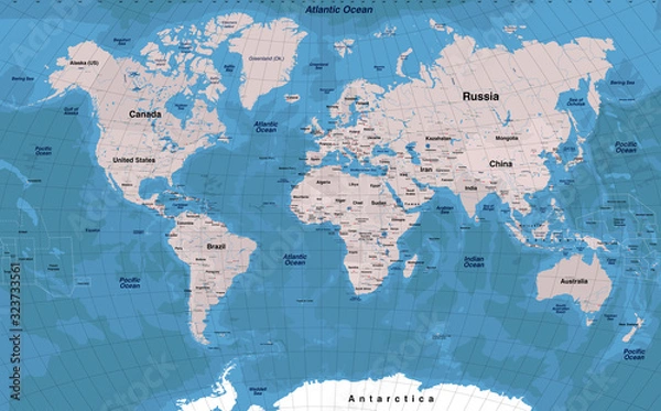 Fototapeta World Map