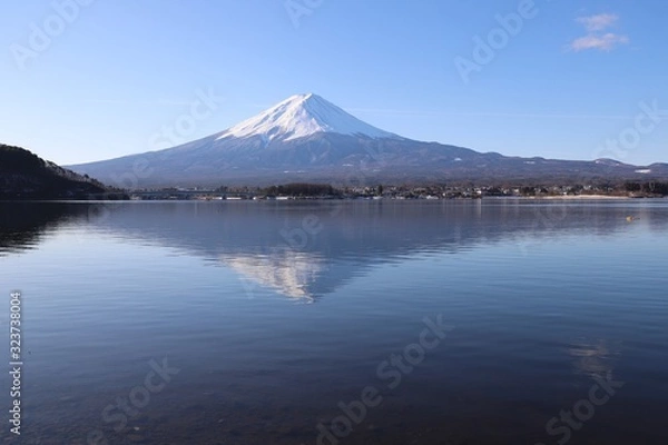Fototapeta 河口湖からの富士山
