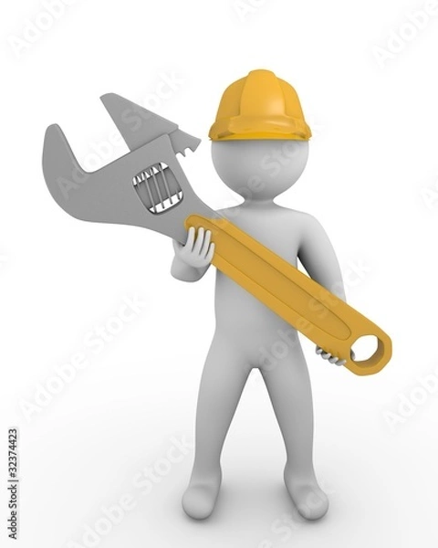 Obraz man work repair