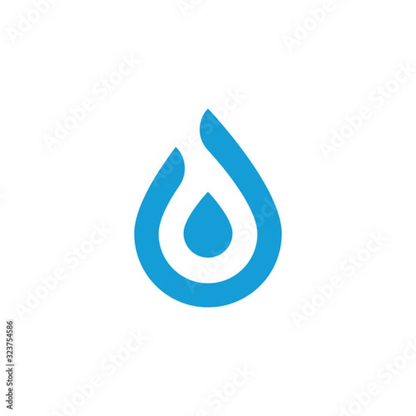 Obraz Water drop Logo Template vector illustration design.