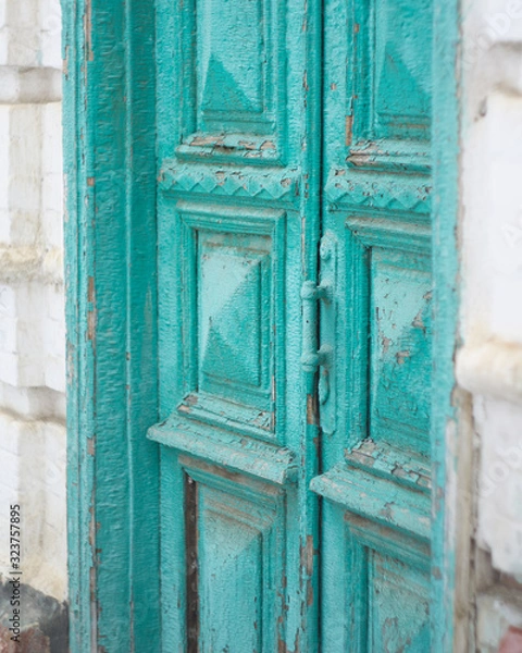 Obraz old blue door