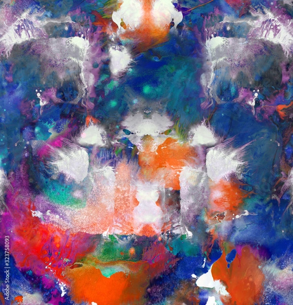 Fototapeta Hand drawn dynamic stroke concept for background.