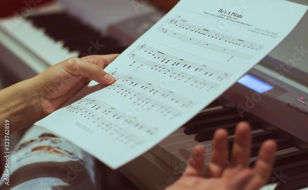 Obraz notes in the hands