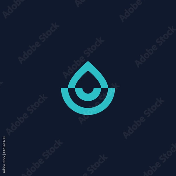 Obraz Water drop Logo Template vector illustration design.