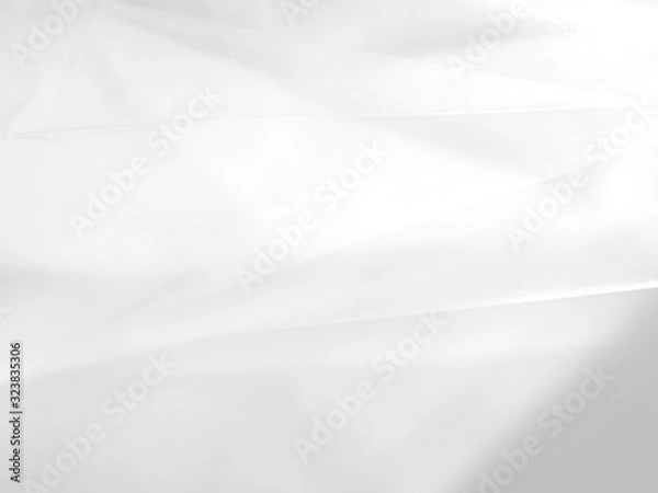 Obraz Gradient with white, gray color. Attractive and mystical blurred paper background without focus. A blend of shades and tones. White textured background from tracing-paper.