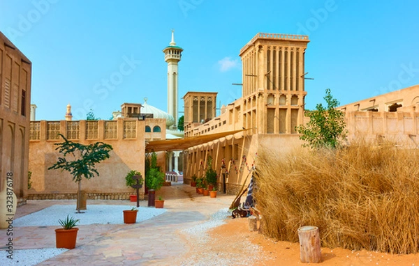 Obraz Al Fahidi Historical Neighbourhood in Old Dubai