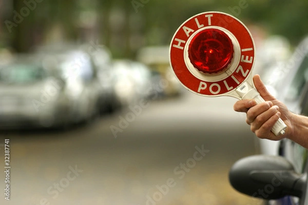 Fototapeta Polizeikontrolle