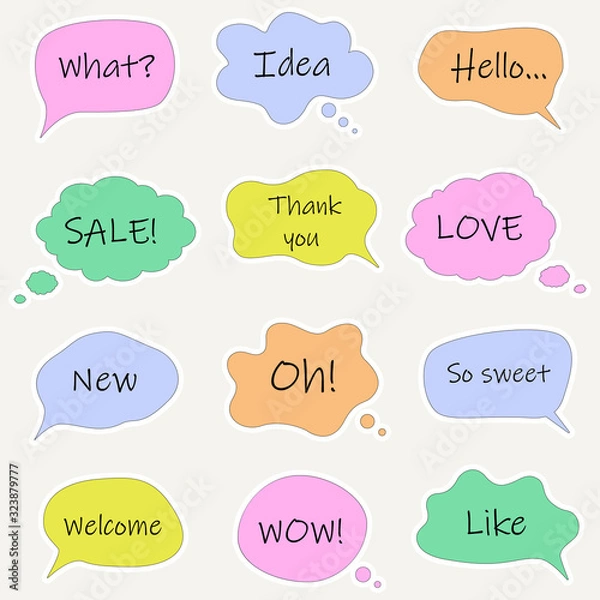 Obraz Bubble talk phrases. 