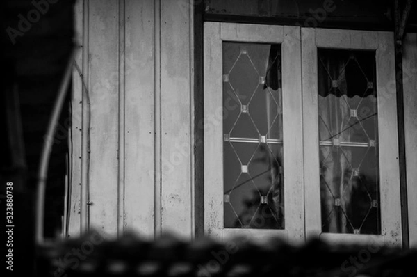 Fototapeta black and white texture background sad mood