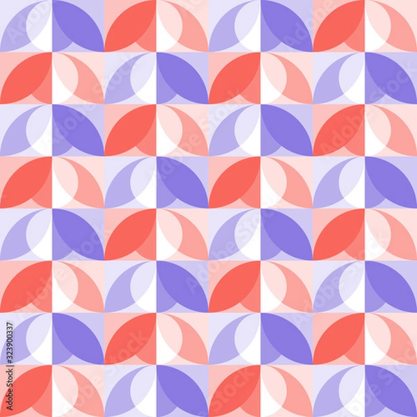 Fototapeta Abstract vector seamless pattern. Natural-inspired design.