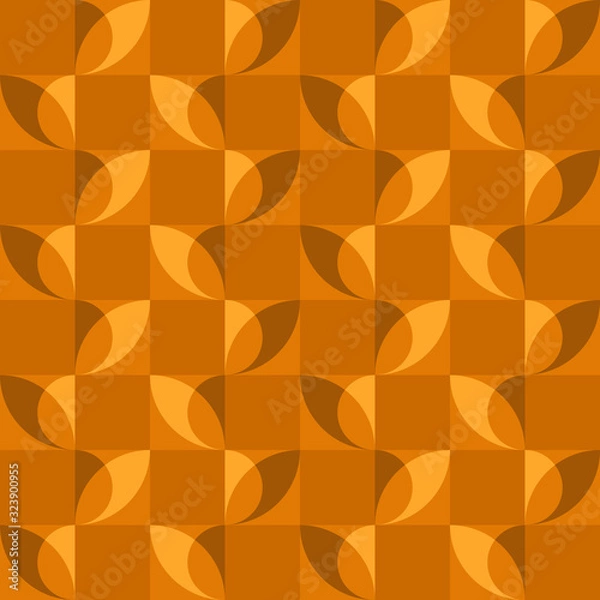 Fototapeta Abstract vector seamless pattern. Natural-inspired design.