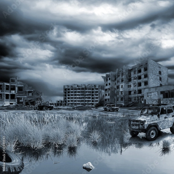 Obraz apocalyptic landscape