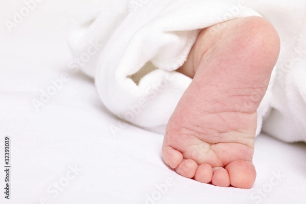 Fototapeta Fuss eines Babys