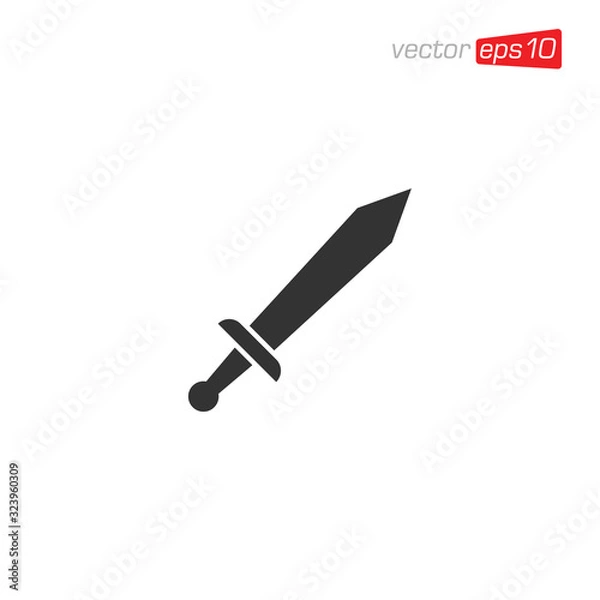 Obraz Sword Icon Design Vector Illustration
