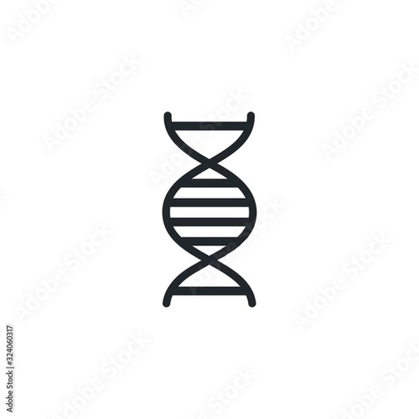 Obraz dna molecule , silhouette style icon