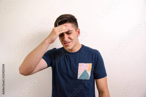 Obraz Stressed young man