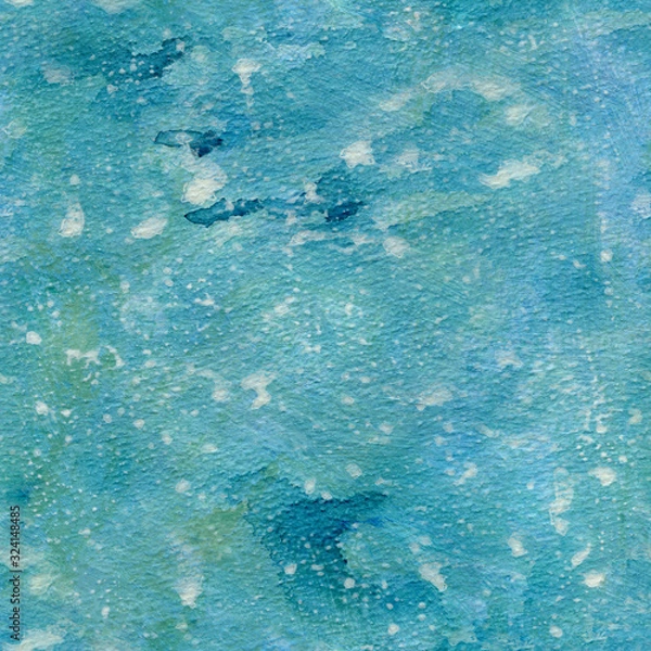 Obraz Seamless repeating teal abstract painted texture or background