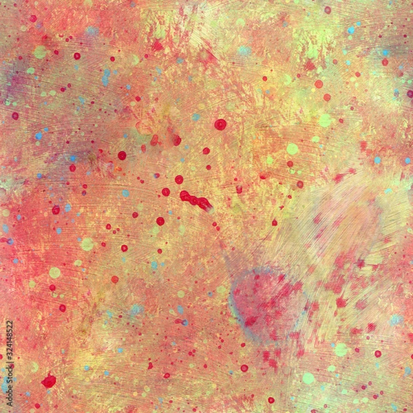 Obraz Seamless repeating orange abstract painted texture or background