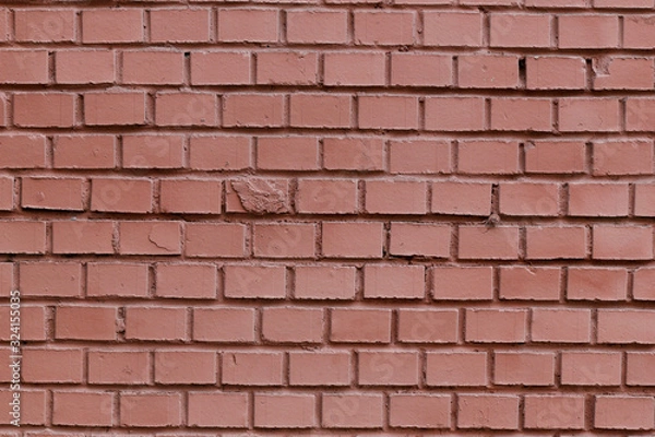 Obraz red rough brick wall abstract background