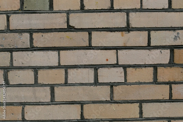 Obraz gray rough brick wall abstract background