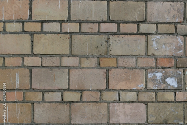 Obraz gray rough brick wall abstract background