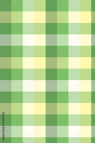 Obraz ブロックチェック　グリーン