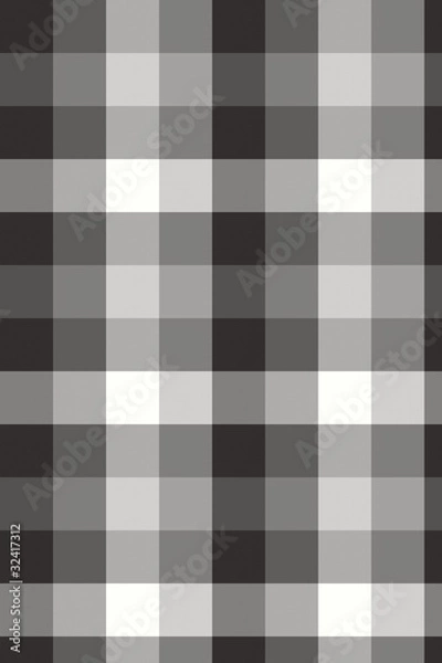 Obraz ブロックチェック　黒