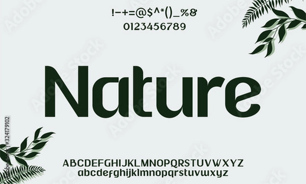 Obraz ORGANIC LUXURY TYPEFACE FONT INSPIRED BY NATURE