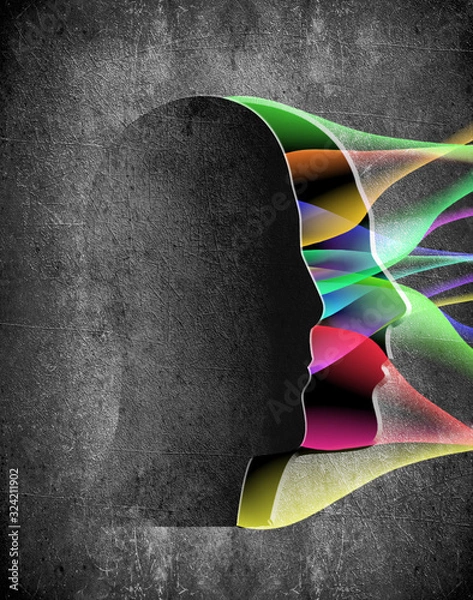 Obraz psychology abstract background