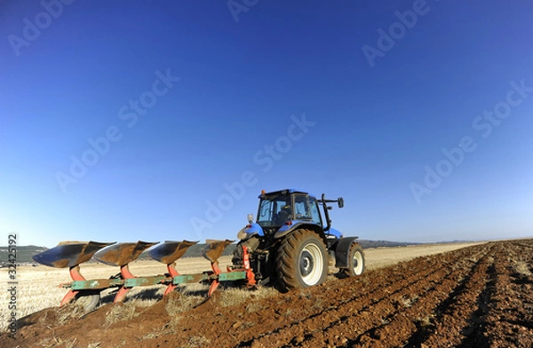 Obraz tilling the field