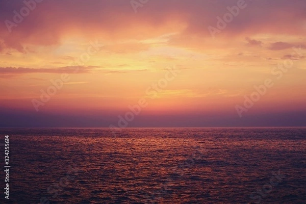 Obraz over the sea and sunset