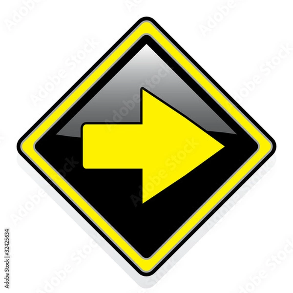 Fototapeta RIGHT ICON