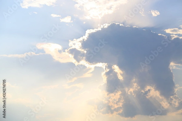 Obraz blue sky with clouds