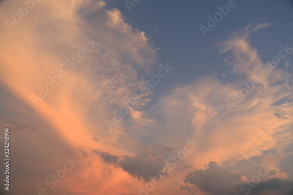 Fototapeta dramatic sky with clouds