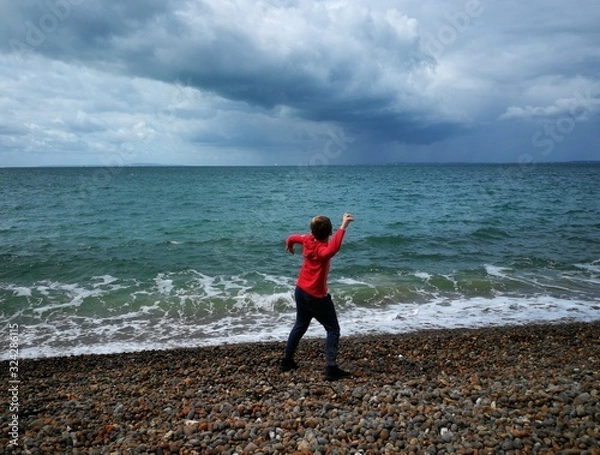 Obraz boy on the beach