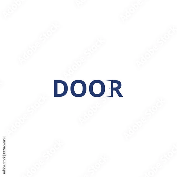 Obraz Door logo design vector inspiration