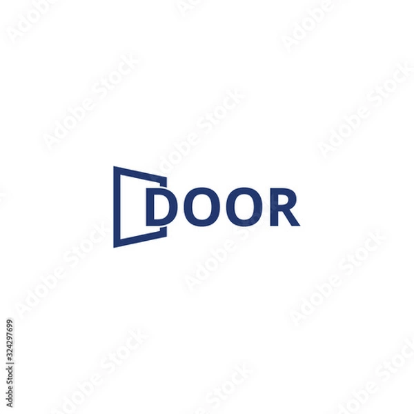 Obraz Door logo design vector inspiration