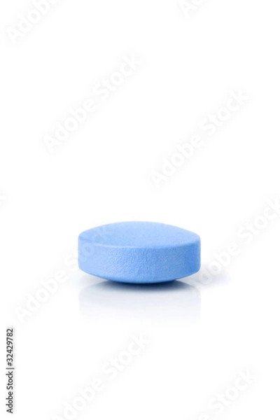 Obraz Blue pill, closeup