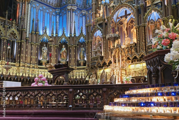 Obraz The Notre-Dame Basilica in Montreal