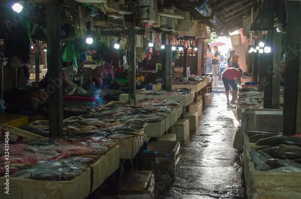 Obraz Jimbaran fish market on Bali
