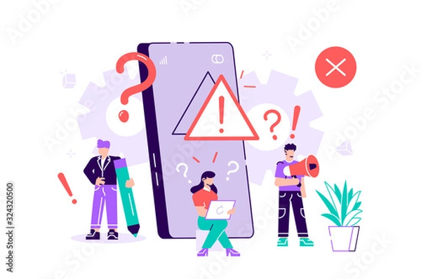 Obraz Concept operating system error warning