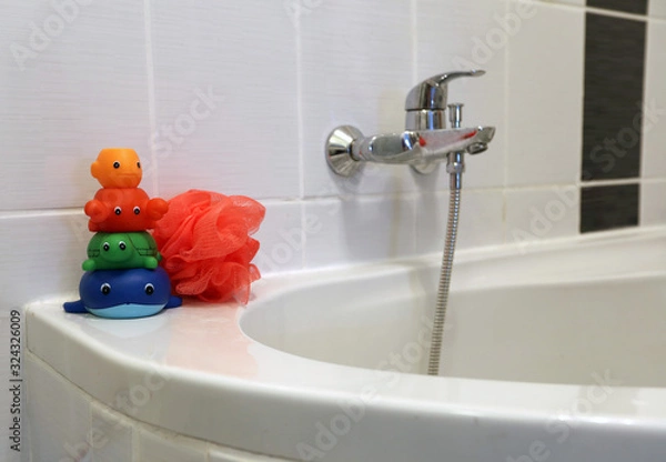 Obraz many different toys in the form of rubber animals