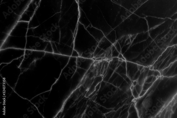 Fototapeta Black  marble pattern texture