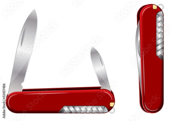 Obraz Swiss Army Knife. Vector