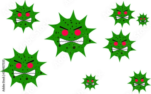 Obraz corona virus illustration