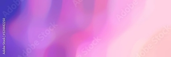 Fototapeta blurred horizontal background with orchid, pastel pink and slate blue colors and space for text