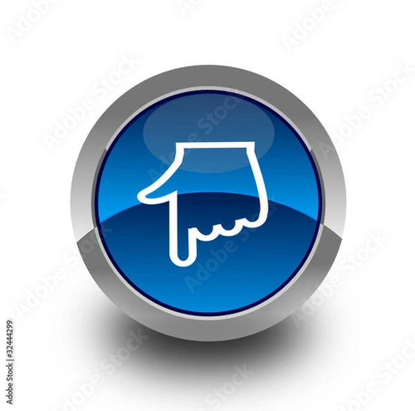 Fototapeta Down button