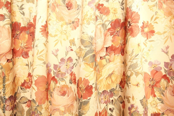 Obraz 花柄模様の布　背景
